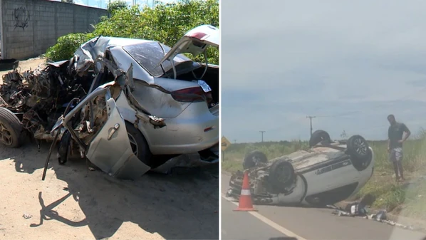 Sete acidentes foram registrados na região, cinco deles aconteceram na BR 101, principalmente no trecho que corta o município de Linhares