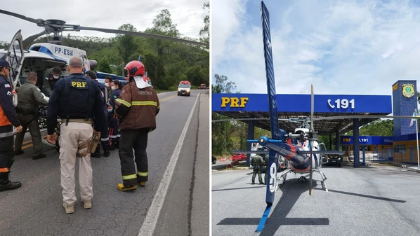 Ocorrências de trânsito aconteceram em Domingos Martins, Afonso Cláudio e Brejetuba ao longo desta segunda-feira (2)