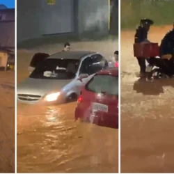 O volume acumulado de chuva no município chegou a 67 milímetros, de acordo com divulgação da prefeitura nesta manhã