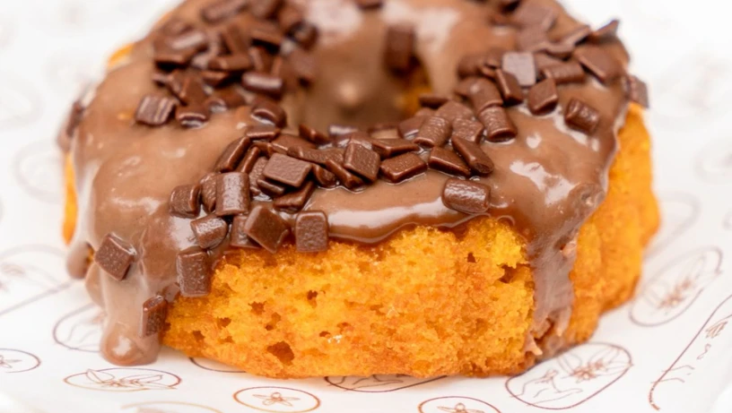 Bolo de cenoura do Olima Café