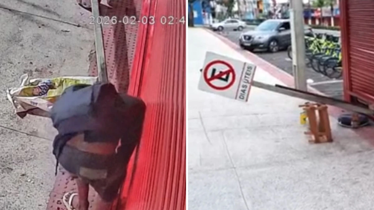 Banca de revista ao lado de totem de segurança da Sesp é arrombada no Centro de Vila Velha