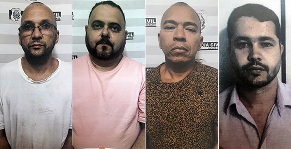 Denilson Moreira Balbino, Marcos Netto Rocha, Jocimar Sales Nascimento e Bruno Soares Nascimento 