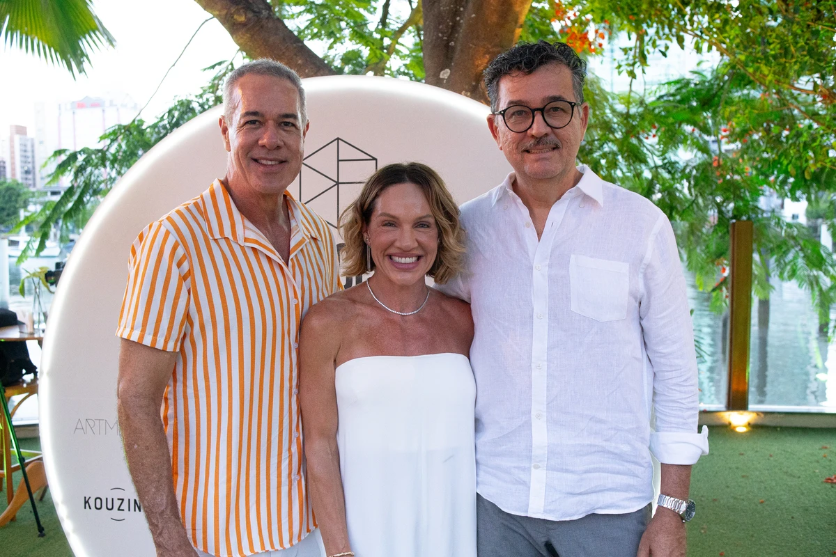 Max Mello, Roberta Modenesi e Roberto Espírito Santo