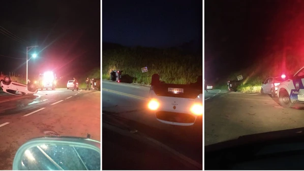 O acidente aconteceu por volta das 21 horas de terça-feira (3), no bairro Piuminas