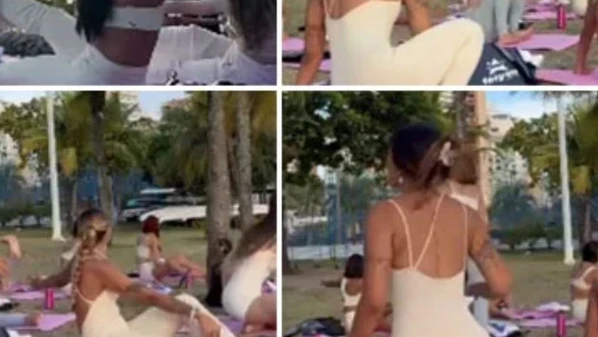 Estudante interrompe aula de ioga para impedir furto de bicicleta