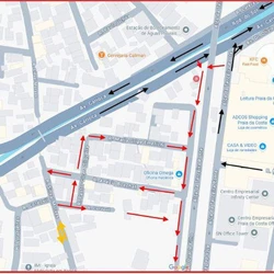Motoristas que vêm pela Avenida Carioca agora podem virar à direita para acessar a Avenida Dr. Olívio Lira; ruas do bairro Divino Espírito Santo passam a ser mão única