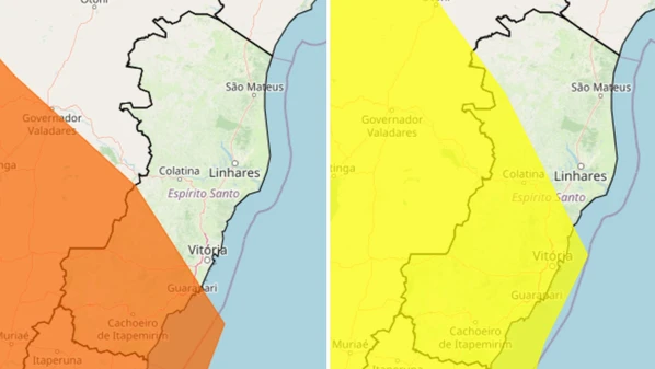 Avisos foram emitidos pelo Instituto Nacional de Meteorologia (Inmet) e são válidos até a noite de sexta-feira (6)