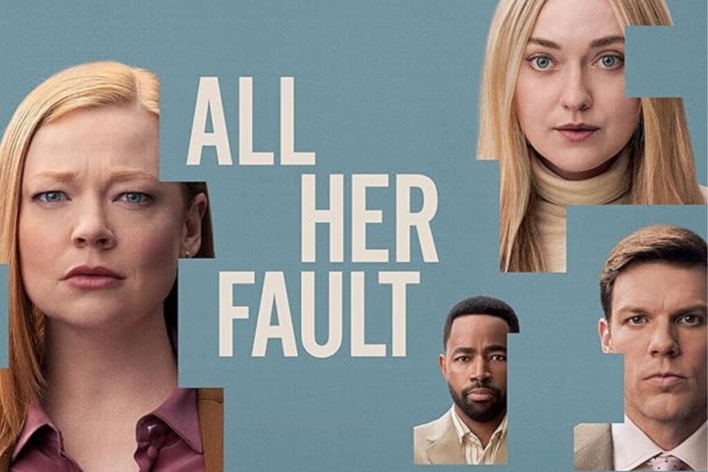 “All Her Fault” acompanha o drama de uma mãe enquanto tenta descobrir onde está o seu filho desaparecido (Imagem: Reprodução digital | Carnival Films e Universal International Studios)