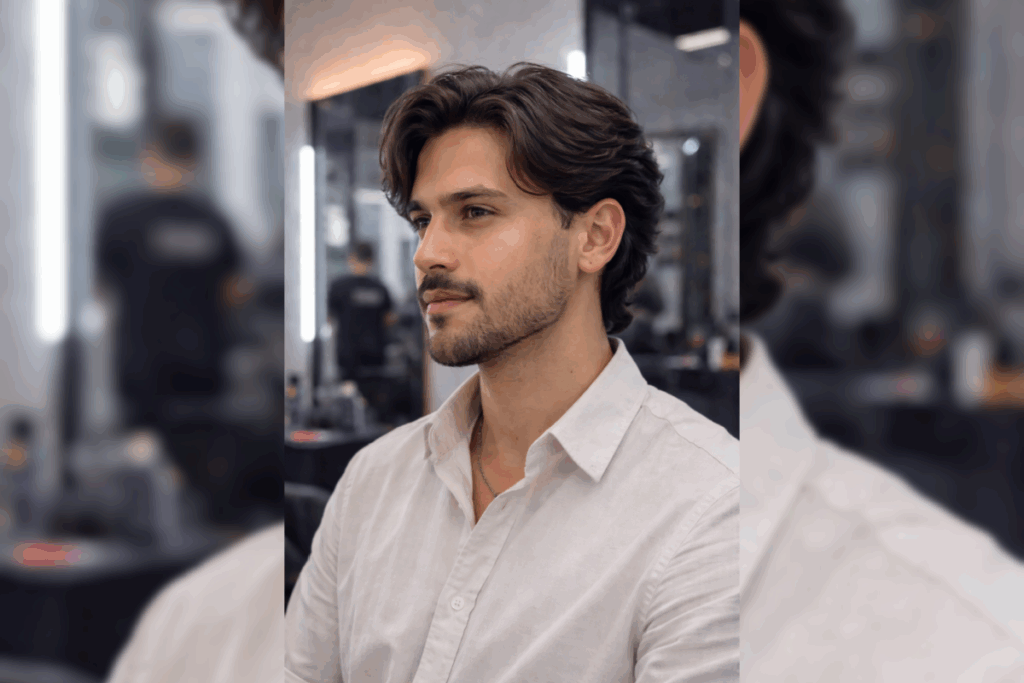 O corte social na tesoura aposta em naturalidade, movimento e elegância para um visual alinhado (Imagem: Divulgação Black Zone)