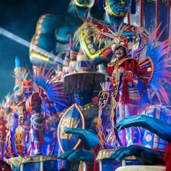 A atual campeã mira a segunda conquista consecutiva com samba-enredo que homenageia o tradicional movimento cultural do Estado e a figura de João Bananeira