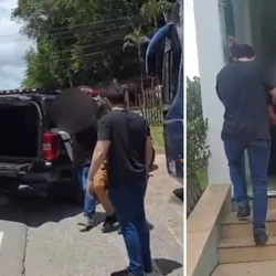 O homem de 26 anos estava no coletivo, que foi abordado; ele é apontado pela PC como um dos líderes de um grupo criminoso que praticava extorsão, cobrança de dívidas e pistolagem na região