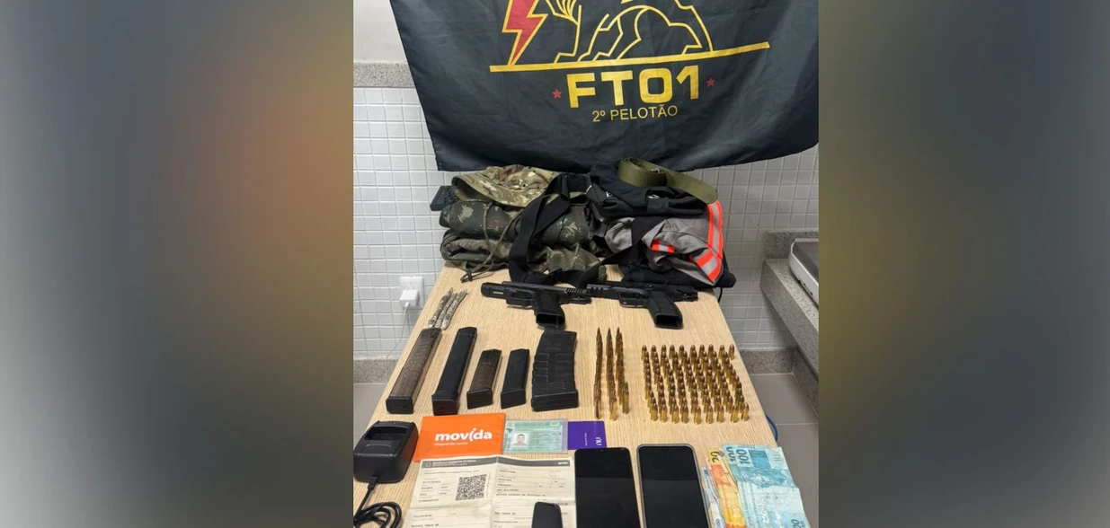 Suspeitos foram abordados após perseguição, durante a noite da última segunda-feira (9)