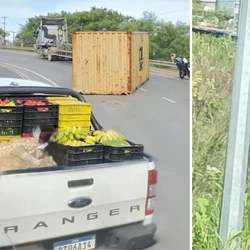 Empresa responsável pelo transporte foi orientada a enviar outro veículo para fazer a remoção; Guarda auxilia o trânsito na região