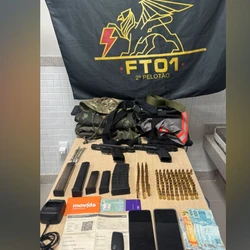 Suspeitos foram abordados após perseguição, durante a noite da última segunda-feira (9)