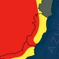 Segundo a Climatempo, a Zona de Convergência do Atlântico Sul segue até quarta-feira (11), quando começa a perder força; confira as regiões mais afetadas