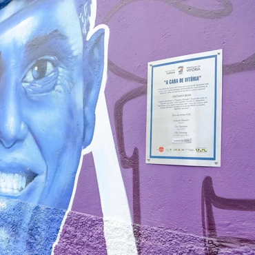 Imagem - Muro do Caxias ganha painel em homenagem a Geovani e Luis Carlos Marinho