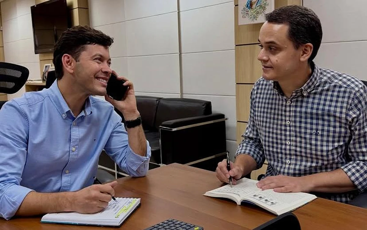 Arnaldinho Borgo e Lorenzo Pazolini na Prefeitura de Vila Velha