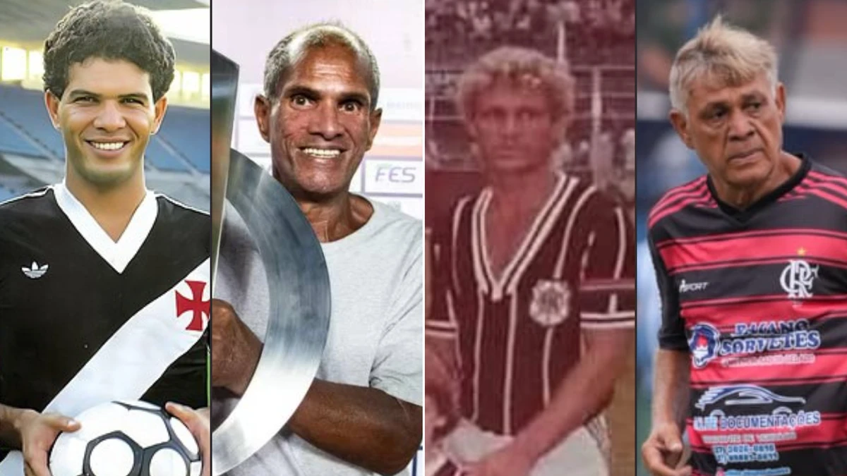 Jogadores Geovani Silva e Luis Carlos Marinho são homenageados por arte em Vitória