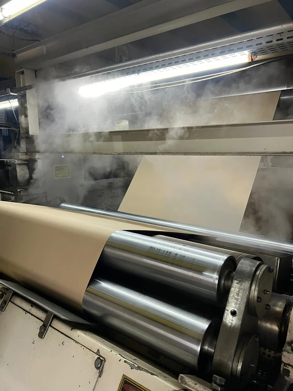 Máquina de microondulados da Zegbox, gráfica que fica na Serra