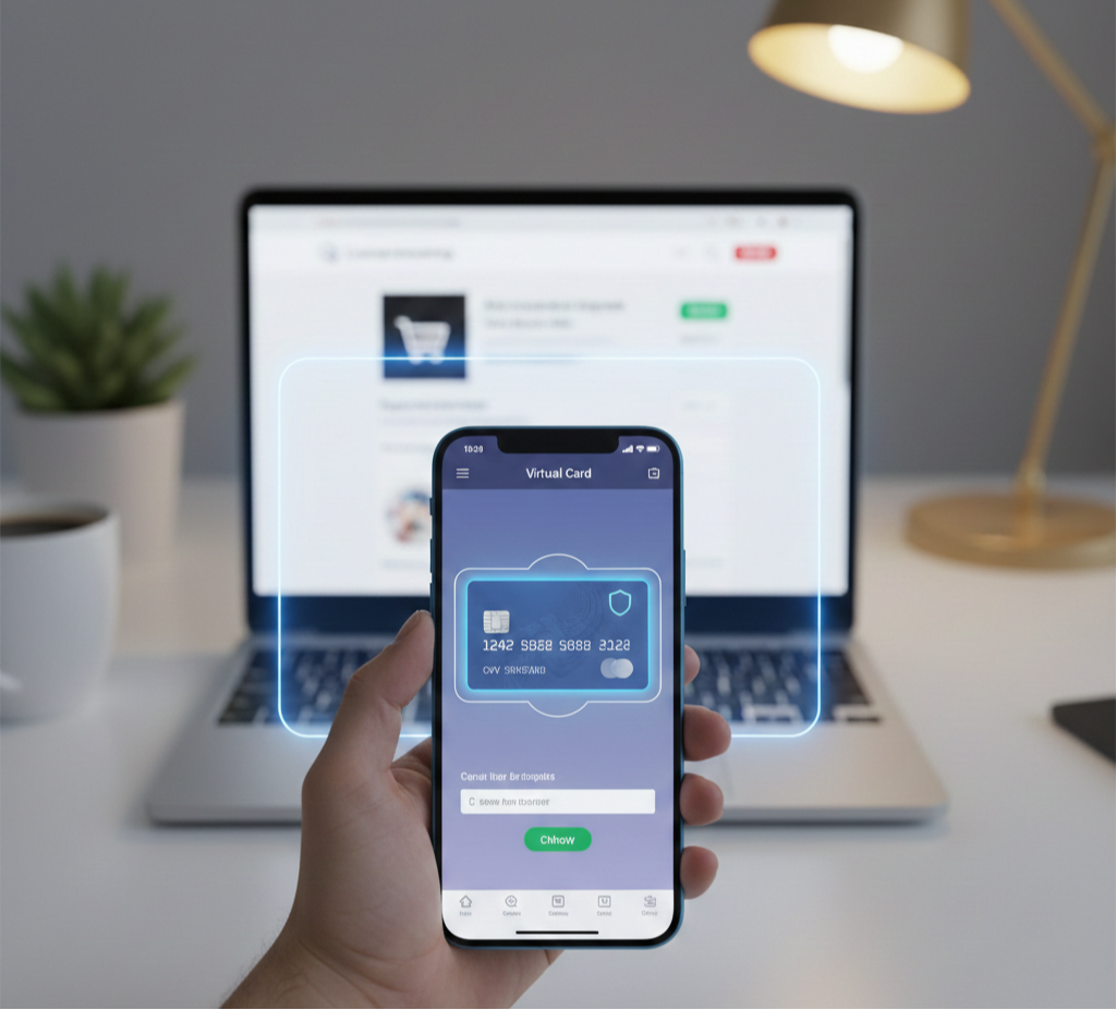 O cartão virtual oferece mais segurança para o consumidor no ambiente digital. Crédito: Imagem gerada pelo Gemini