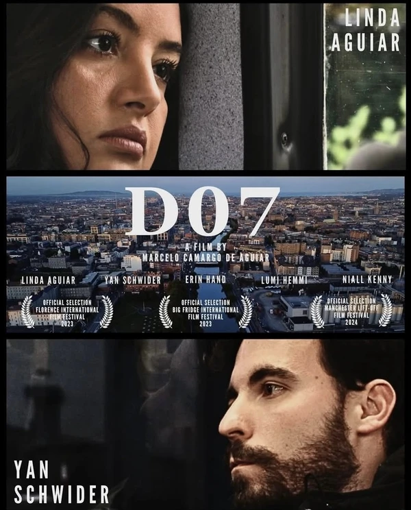 Outro marco na trajetória foi o filme D07, dirigido pelo brasileiro Marcelo Camargo, rodado na Irlanda e centrado nos desafios da imigração