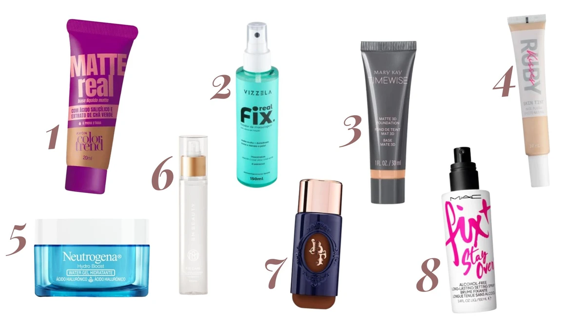 Produtos para maquiagem
