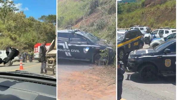 Dois policiais e oito detentos estavam no veículo; sete ocupantes tiveram lesões moderadas, segundo a Polícia Rodoviária Federal (PRF)