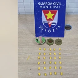 Dois jovens, de 18 e 21 anos, foram presos. Eles disseram que os comprimidos da droga seriam vendidos durante o Carnaval