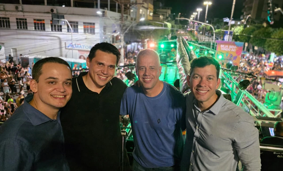 Lorenzo Pazolini, João Paulo Nali, Evair de Melo e Arnaldinho Borgo em Castelo