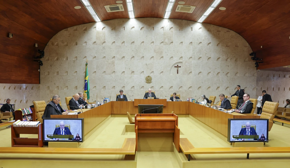 Ministro Dias Toffoli na sessão plenária do STF 