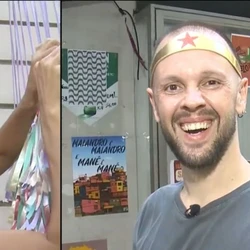 Em bloco personalizado chamado “As 4 Estações de Nós” o casal e convidados saem às 14h da Cidade Alta, no Centro de Vitória, fazendo percurso até um bar onde será a cerimônia