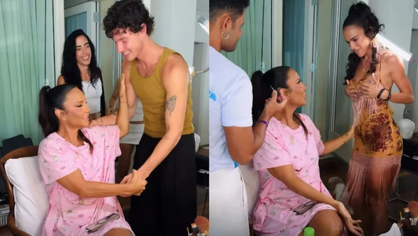 Cantora compartilhou vídeo com os artistas momentos antes de subir no trio do Bloco Coruja, no circuito Barra-Ondina