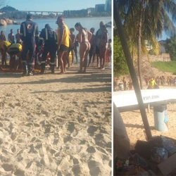 Caso ocorreu no final da tarde deste domingo (15); vítima foi levada de ambulância para o Hospital Estadual de Urgência e Emergência (HEUE)