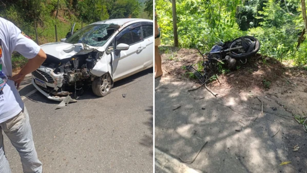 Colisão ocorreu na tarde de sábado (14); Marcus Antônio de Souza, de 62 anos, morreu no local