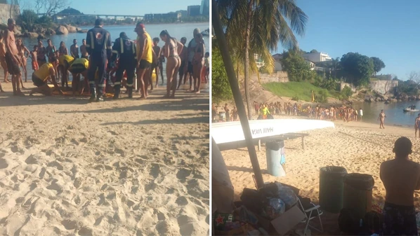 Caso ocorreu no final da tarde deste domingo (15); vítima foi levada de ambulância para o Hospital Estadual de Urgência e Emergência (HEUE)