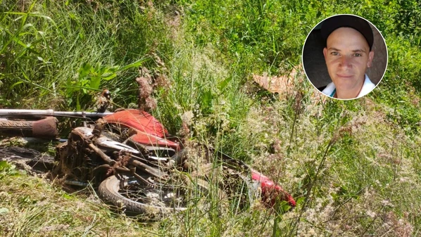 Segundo a PM, Reziere Riviere de Souza, de 38 anos, saiu da pista e caiu em uma ribanceira na localidade de Estrela do Norte, na zona rural do município