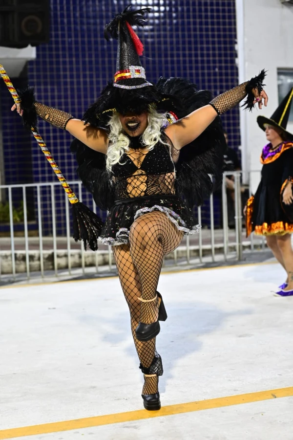 Com o enredo "Viajando na Literatura do Brasil", a União Jovem de Itacibá cruzou a avenida por Léo Silveira 