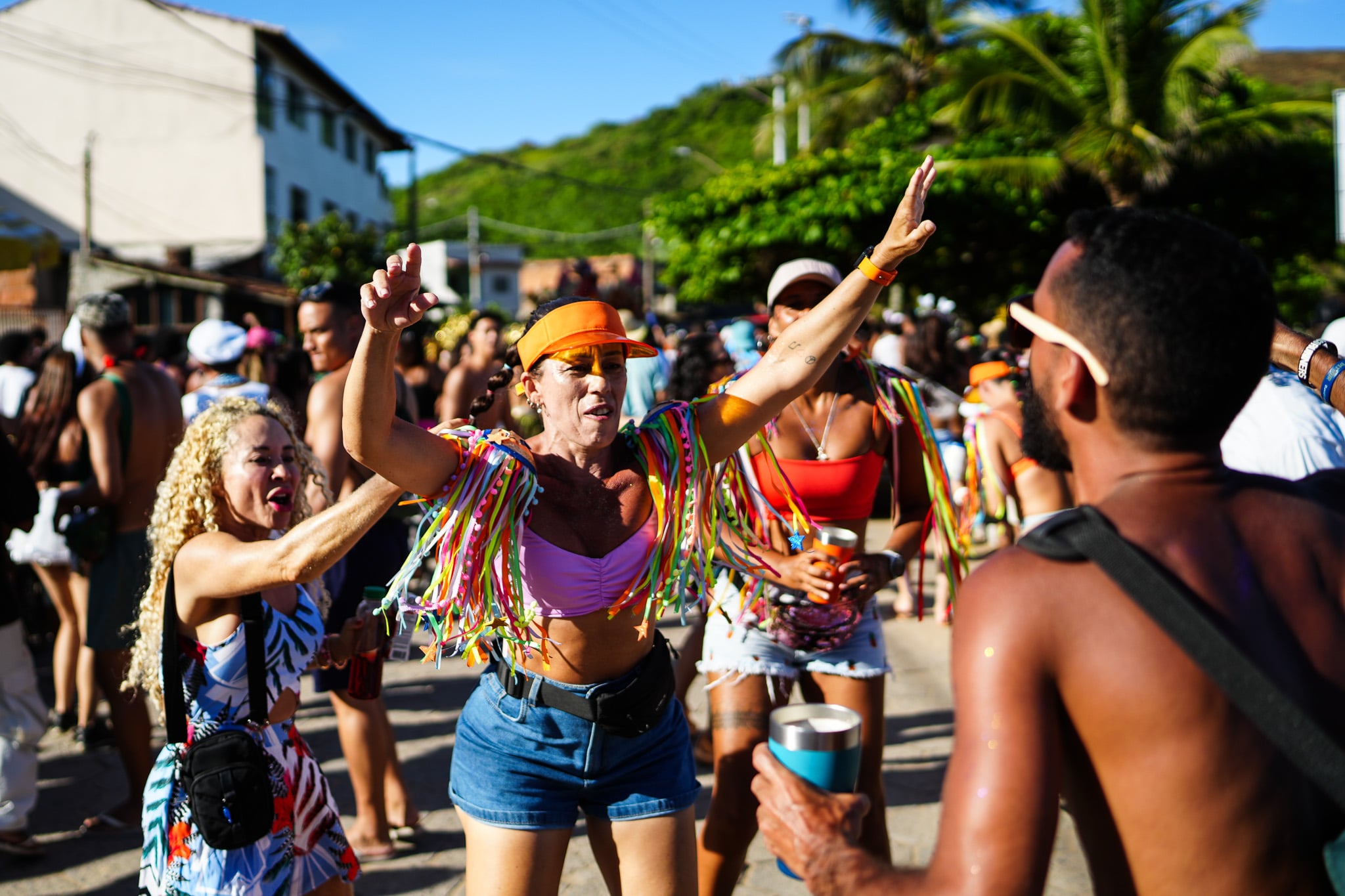 Bloco Surpresa no carnaval da Barra do Jucu por Vitor Jubini