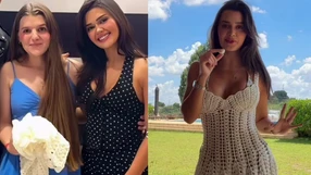 Francine Ehlke ganhou um vestido de crochê de fã capixaba