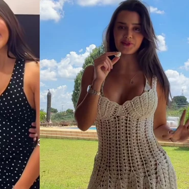Imagem - Fã capixaba presenteia Francine Ehlke com vestido de crochê e viraliza