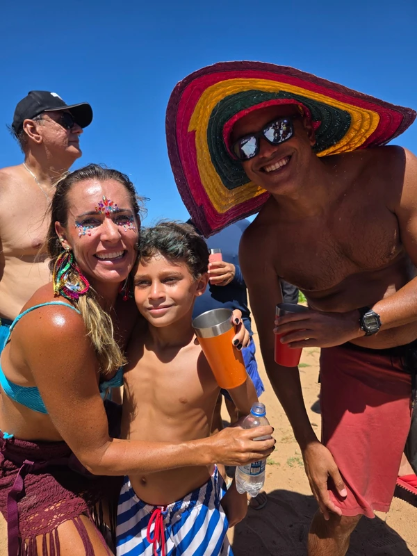 Lorena Dalla, Caetano e Rafael Martins