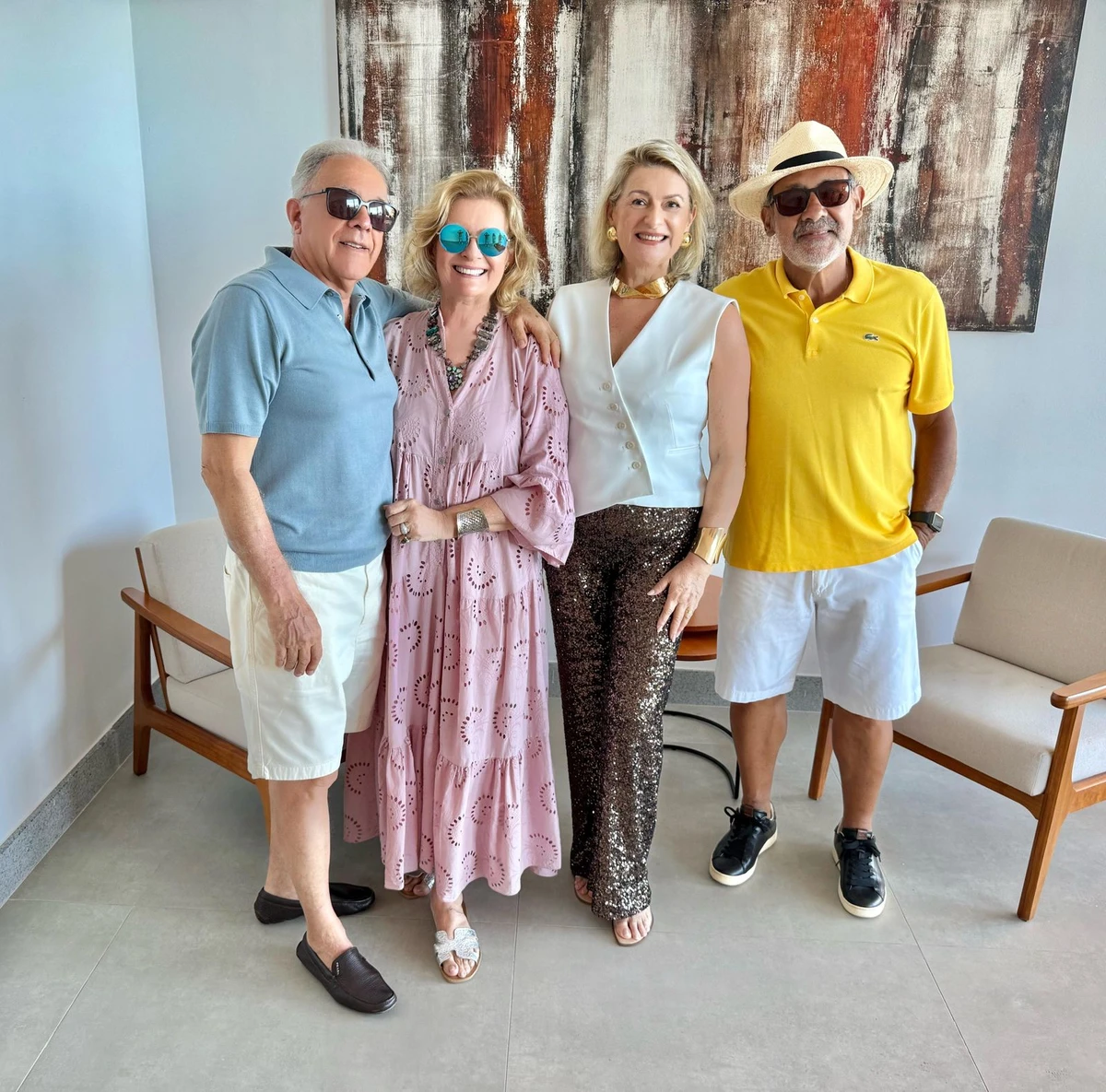 Mário e Solange Herkenhoff e Moysés e Gracinha Nader