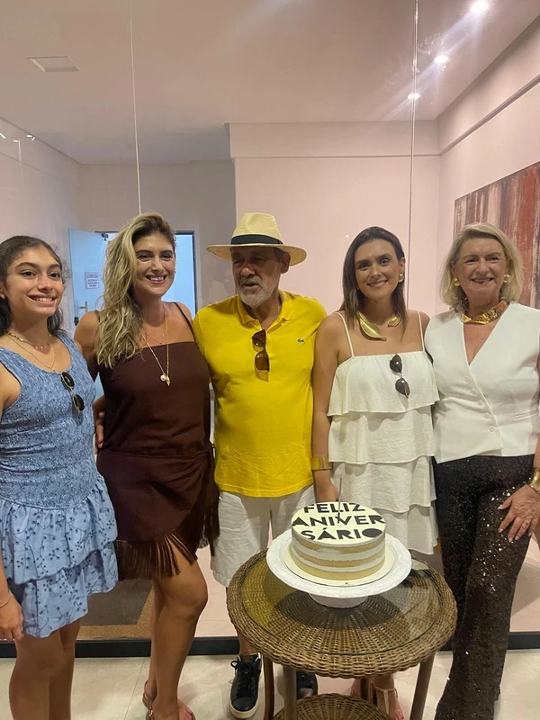Sophia, Belisa, Moysés, Stephanie e Gracinha Nader