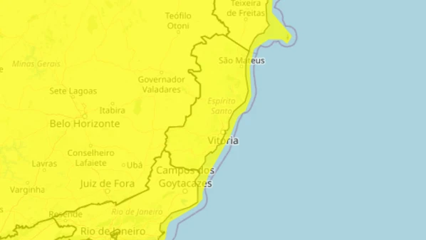 O Estado tem recebido diariamente os alertas do Inmet. Na noite de quinta, temporal acompanhado de chuva de granizo atingiu a cidade de Conceição do Castelo