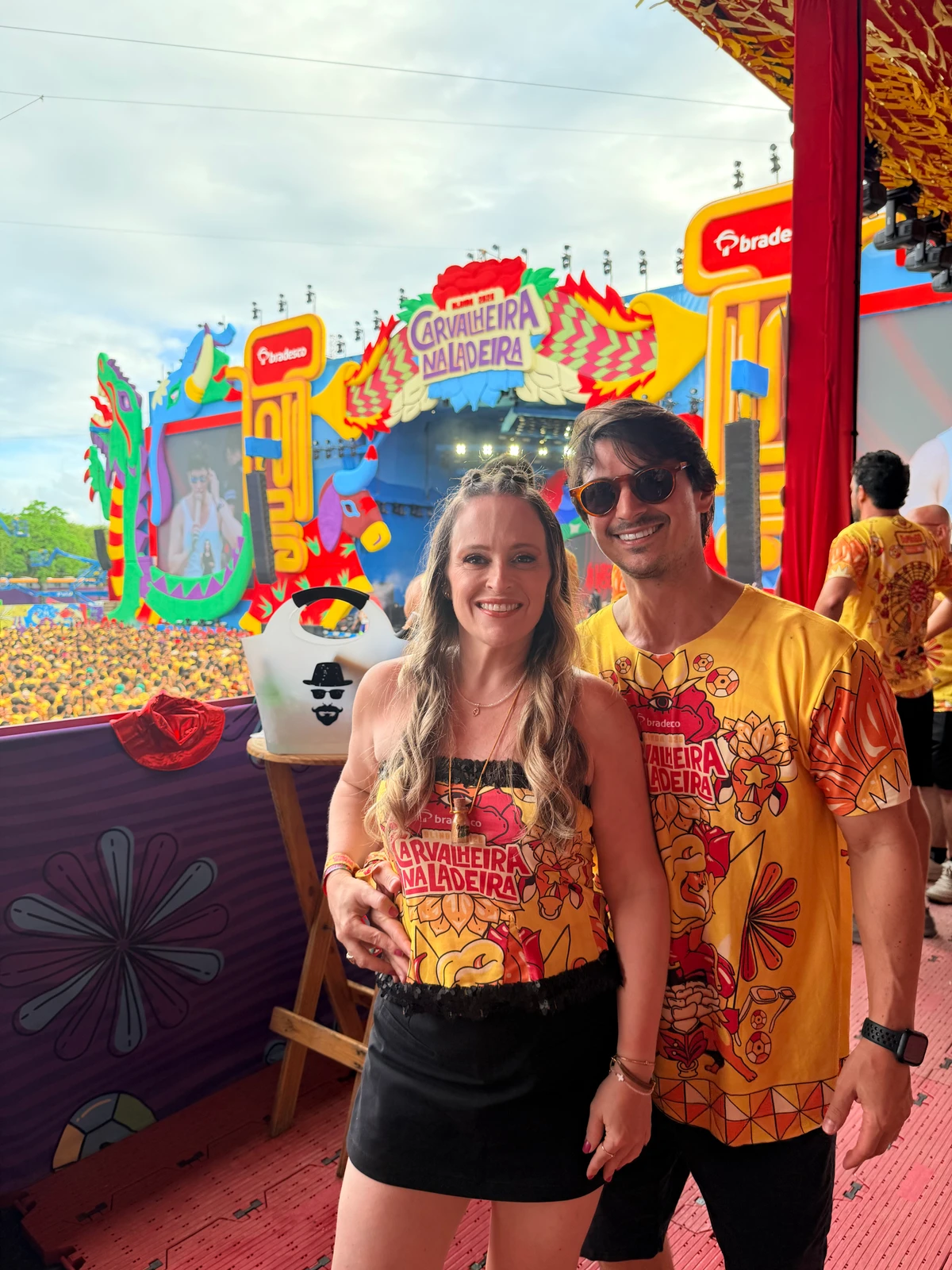 O casal Lucas Carvalheira e Isabella Lira