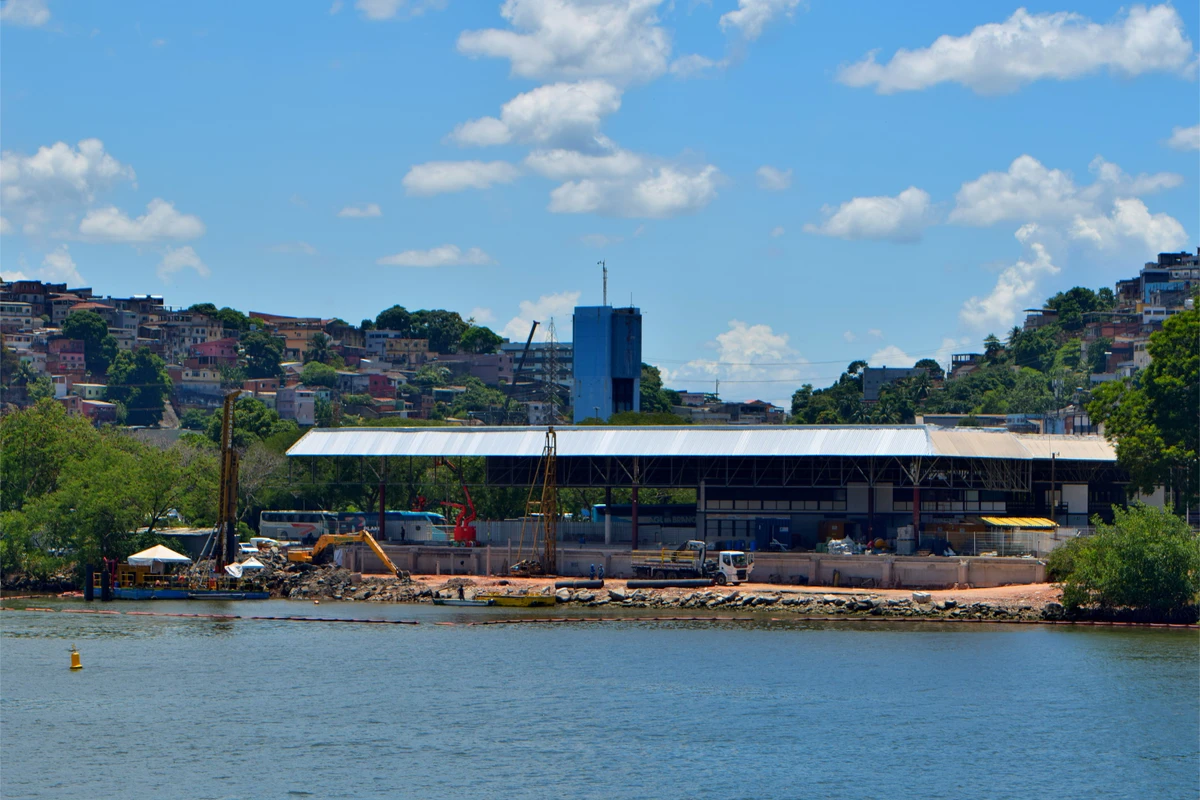 Obras do aquaviário na Rodoviária de Vitória por Fernando Madeira
