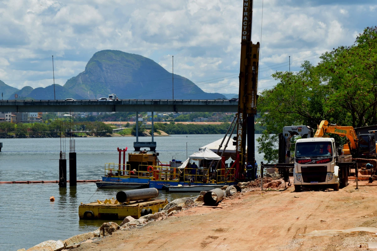 Obras do aquaviário na Rodoviária de Vitória por Fernando Madeira