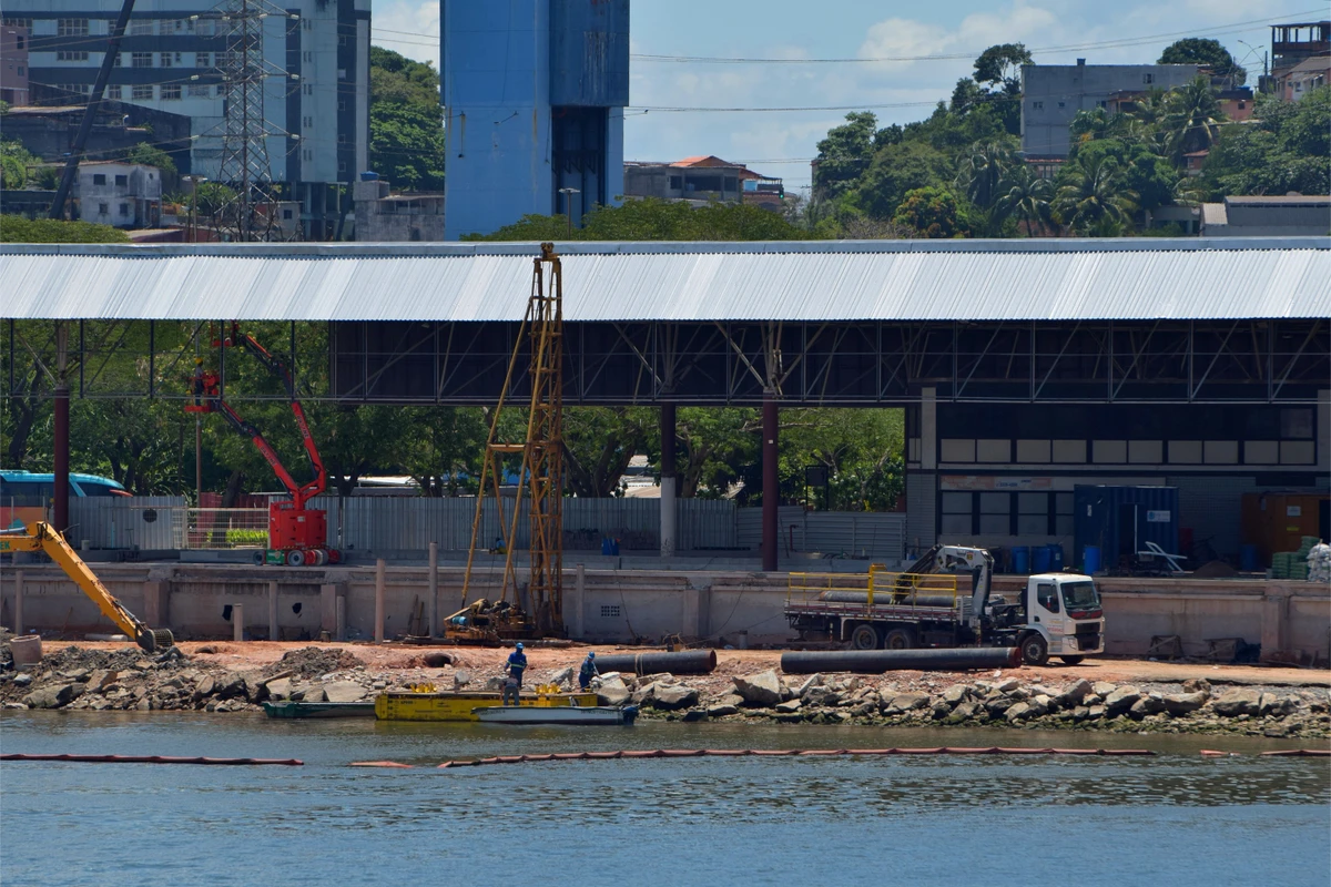 Obras do aquaviário na Rodoviária de Vitória por Fernando Madeira