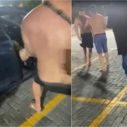 Soldado da Polícia Militar foi preso após agredir a companheira e desacatar colegas que tentaram conter as agressões, no bairro Jardim Camburi, em Vitória