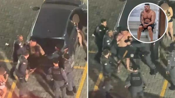 Marcelo Ramos Araújo, de 32 anos, foi preso após agredir a companheira, também policial, e atacar outros militares; confusão ocorreu após bloco de carnaval, em Jardim Camburi